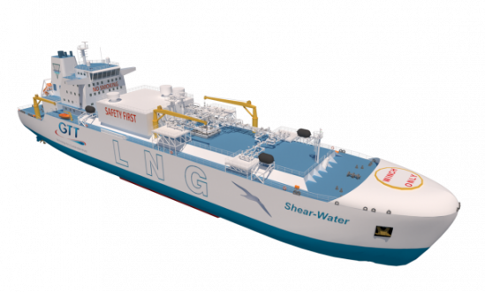 Design de navire de soutage et de ravitaillement en GNL « sans eau de ballast »