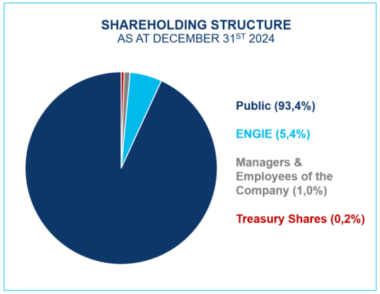 Shareholding structure december 2024